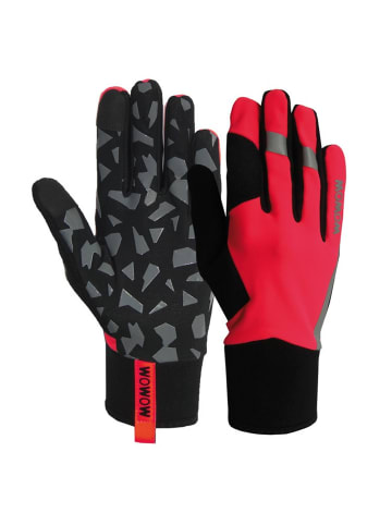 Wowow Herbst-Winter Handschuhe Early Fog in Rot-Schwarz