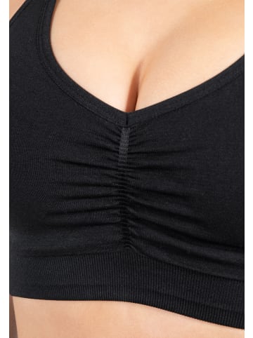 SMILODOX Sport BH Hailey Scrunch in Schwarz