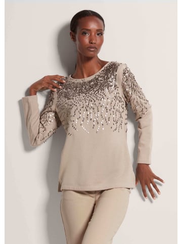 MADELEINE Glitzeroberteil mit funkelnden Details in berber / goldfarben