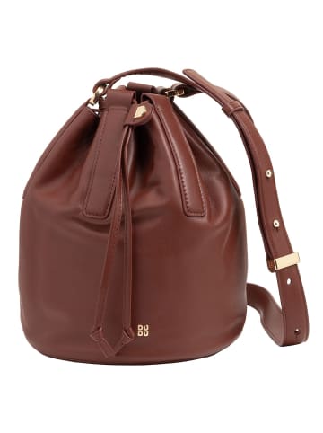 DuDu Filicudi Beuteltasche Leder 19 cm chocolate