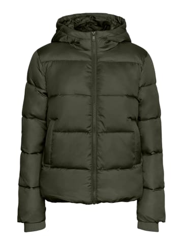 Pieces Wattierte Jacke in Forest Night