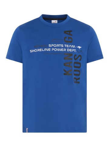 Kangaroos T-Shirt in schwarz-blau