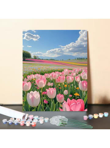 ARTNANAS DIY Malen nach Zahlen Set-"Frühlingsfelder" 