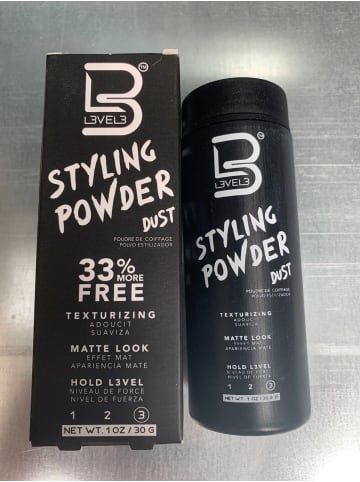 L3 Level 3 Styling-Puder – natürlicher Look Herrenpuder ohne Öl 30 g