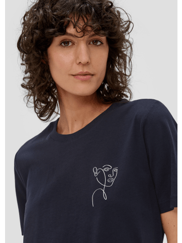 s.Oliver T-Shirt kurzarm in Blau