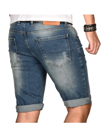 Alessandro Salvarini Jeansshorts Salvarini-Shorts-Multi1 in Dunkelblau