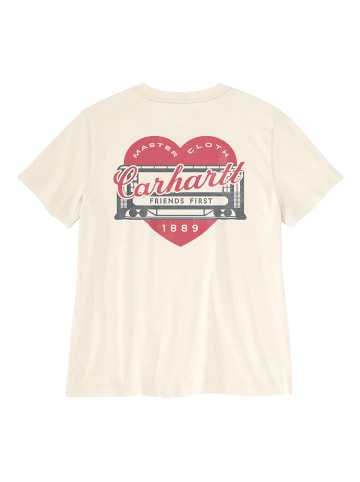 CARHARTT T-Shirt Heart in creme
