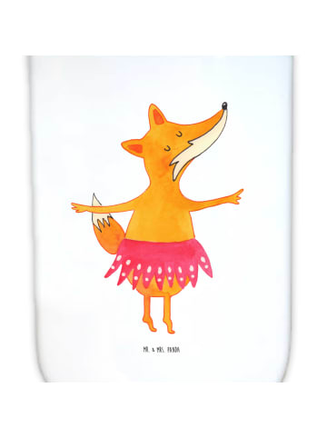 Mr. & Mrs. Panda Travel Mug Fuchs Ballerina ohne Spruch in Weiß