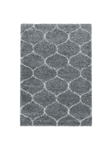 KADIMA DESIGN Teppich Hochflor Shaggy Waschbar Skandinavisch RONDA Strapazierfähig in Grau