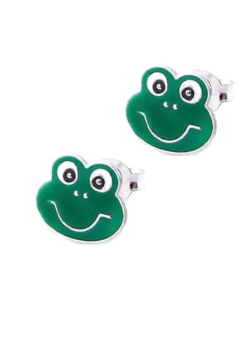 schmuck23 Silber-Ohrringe 925 Frosch 0,7 cm x 0,8 cm