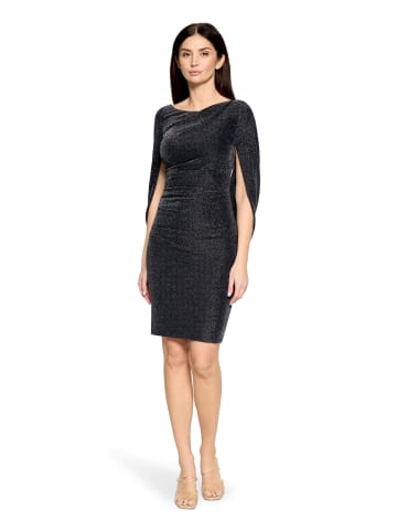 Vera Mont Cocktailkleid im Glitzer-Look in Dunkelblau/Grau