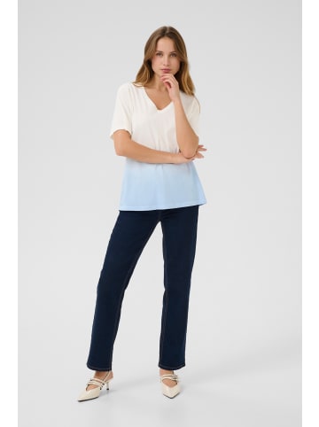 CULTURE T-shirt CUdiya Baggy fit in Serenity/White Mix