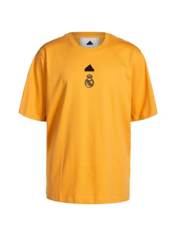 adidas Performance T-Shirt Real Madrid Lifestyler Oversized in gelb