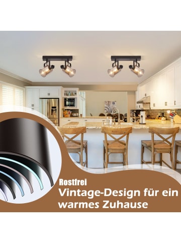 ZMH Deckenstrahler 2-flammig in rauchgrau