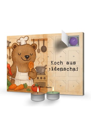 Mr. & Mrs. Panda adventskalender kerzen Koch Leidenschaft Design... in Weiß