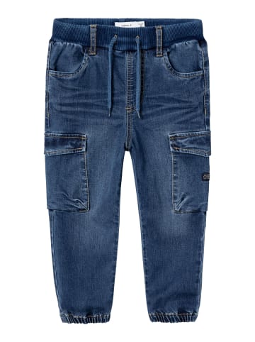 name it Cargojeans in Dark Blue Denim
