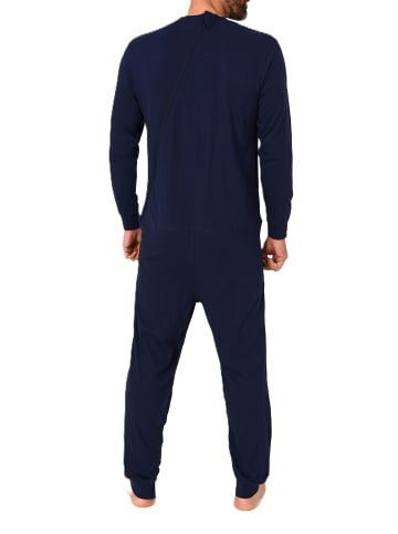 NORMANN Pflegeoverall langarm Reißverschluss Rücken und Bein - 88573 in blau