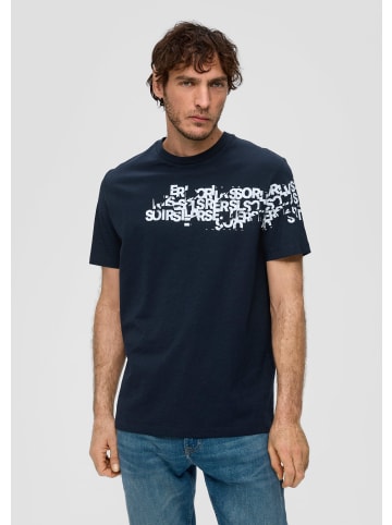 S. Oliver T-Shirt kurzarm in Blau