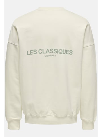 Only&Sons Sweatshirt 'Les Classiques' in weiß