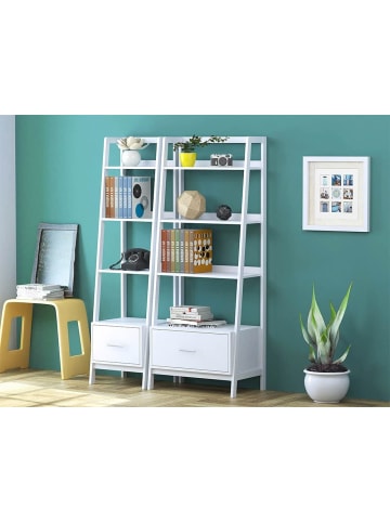 SoBuy Bücherregal in Weiß - (B)44 x (H)160 x (T)40cm