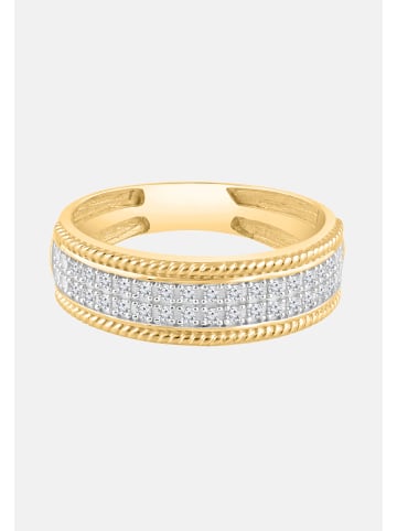 Diamant Exquis Ring aus 375 Gelbgold mit Diamant