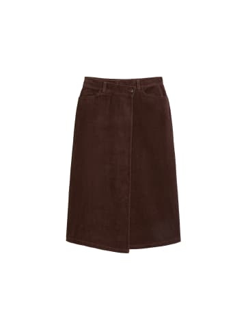 Marc O'Polo DENIM Wickel-Cordrock regular in Espresso Brown