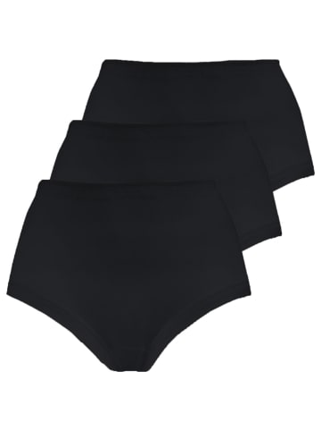 Nina von C. 3er Pack Taillenslip in schwarz