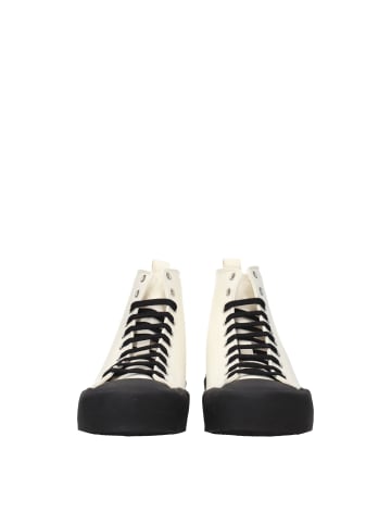 Jil Sander Beige Stoff High Top Sneaker
