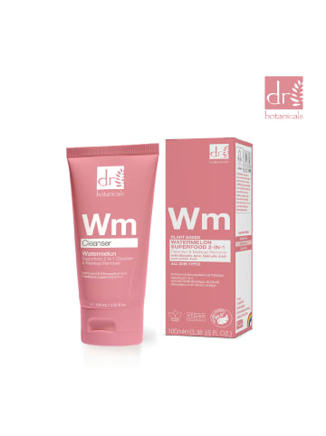 Dr Botanicals Wassermelonen Superfood 2-in-1 Reiniger & Make-up-Entferner 100ml mit Säuren