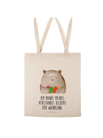 Mr. & Mrs. Panda Shopping Tasche Bär Gefühl mit Spruch in Creme