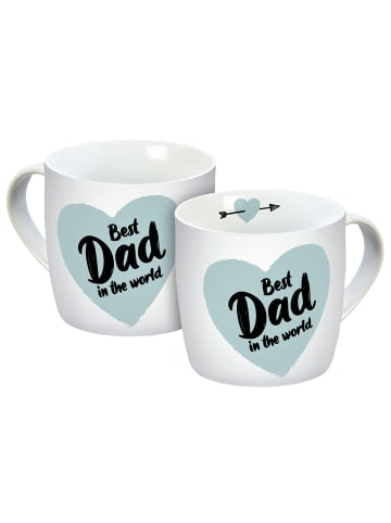 Geda Labels Tasse Best Dad in the world in Blau - 300 ml