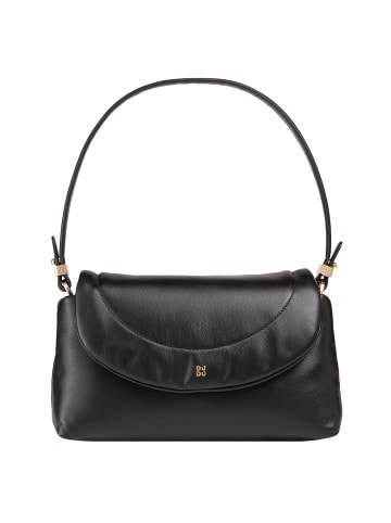 DuDu Melville Schultertasche Leder 29 cm in black