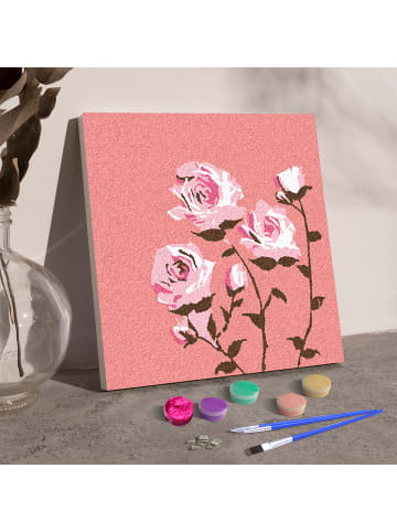 ARTNANAS Exlusive 3D-Strukturmalerei Set -Rosenbusch