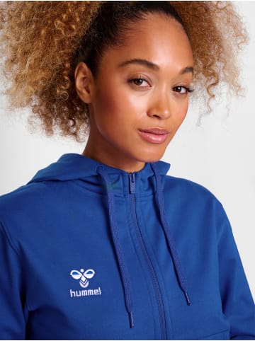 Hummel Reißverschluss Kapuzenpullover Hmlgo Damen in TRUE BLUE