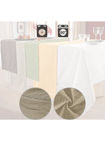 Erwin Müller Jacquard Tischdecke Düsseldorf in beige