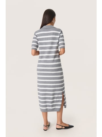 Soaked in Luxury Kleid SLSpina Relaxed fit in Grey Melange w Broken White