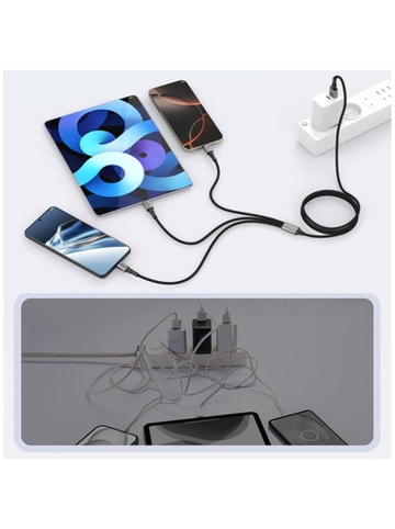 Tech Protect Tech Protect UltraBoost DNA 3in1 USB-C Micro USB Lightning