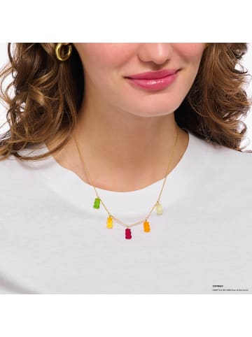 Thomas Sabo Kette Mit Goldbären Bunt in gold, bunt