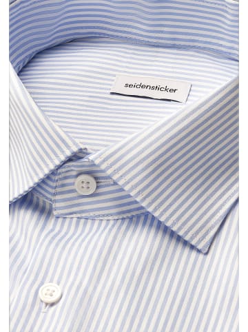 Seidensticker Business Hemd Slim in Mittelblau
