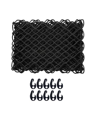relaxdays Anhängernetz in Schwarz - 1 x 2 m