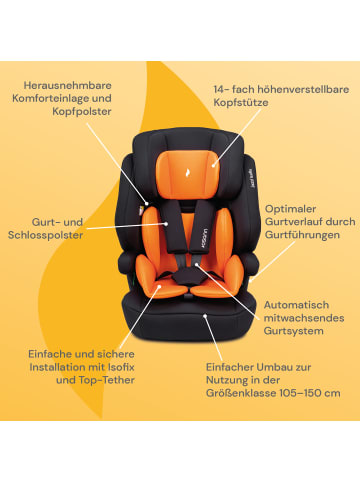 Osann Kindersitz "Jazzi Isofix" Sunset - von 76-150 cm mit Isofix