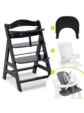 Hauck Hochstuhl Alpha Plus Black - im Sparset in black