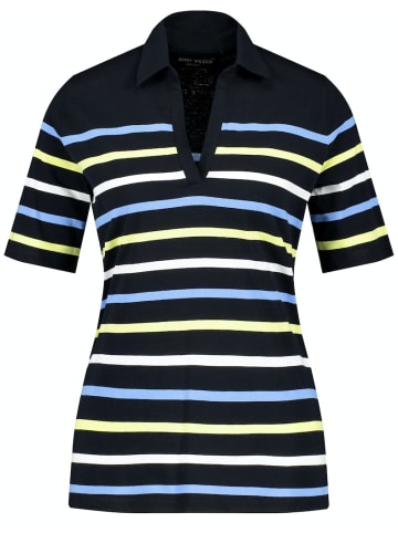 Gerry Weber Poloshirt mit Ringeldessin in Blau