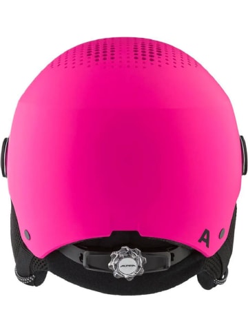 Alpina Skihelm mit Visier in pink