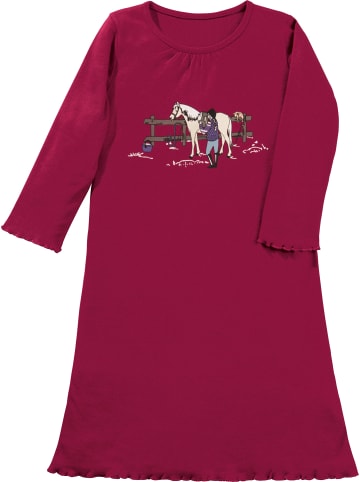 Erwin Müller Single-Jersey Kinder-Nachthemd in beere