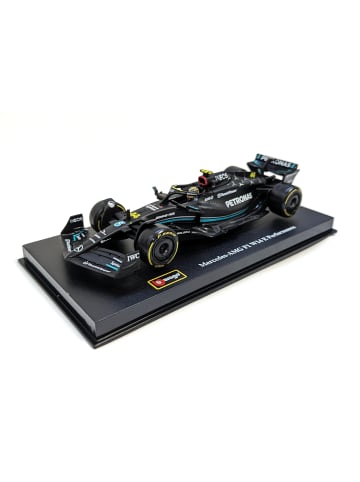 Bburago Modellauto F1 Mercedes AMG W14 '23 Hamilton, Maßstab 1:43 in schwarz