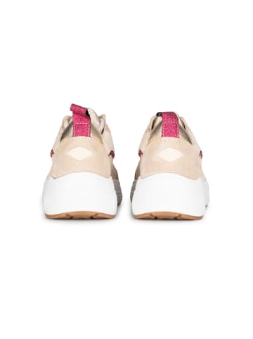 PS Poelman Sneaker "TRIANGLE" in Beige mit Kombination