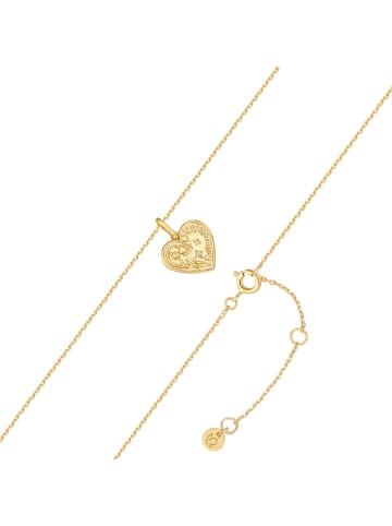 Glanzstücke München Kette Geburtsblume Mai Maiglöckchen aus Sterling Silber mit Zirkonia in gelbgold