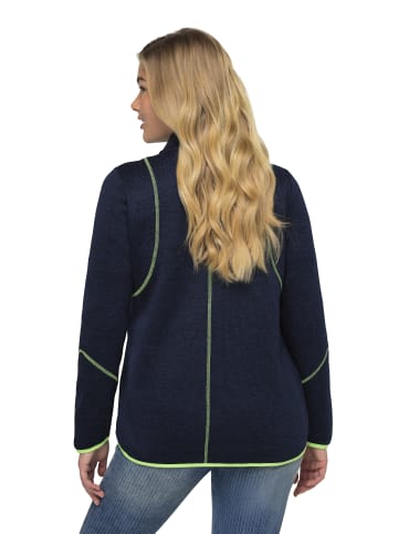 LAURASØN Sweatjacke in marine-melange
