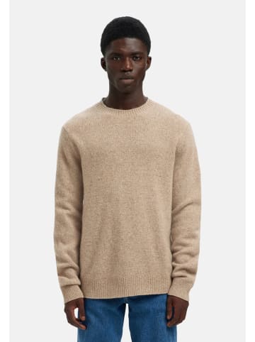 SELECTED HOMME Pullover 'Neil' in beige-meliert
